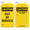 Out Of Service Both Sided Tag