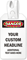 Custom Both-Sided Self-Locking Plastic Tag With Tail