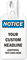 Personalized OSHA Notice Self-Locking Plastic Tag With Tail