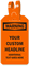 Custom OSHA Warning Self-Locking Plastic Tag With Tail