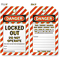 Danger Locked Out Do Not Operate 2-Sided Tag