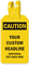 Customizable OSHA Caution Self-Locking Plastic Tag With Tail