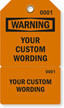 Personalized Perforated Warning 2 part Tag