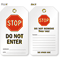 Stop Do Not Enter Both Sided Tag
