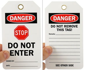 Do Not Enter Tags