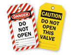 Do Not Touch Valve Tags