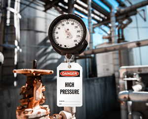 Danger High Pressure Tag