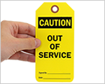 Caution Lockout Tags