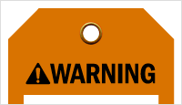 ANSI Warning Tag Header
