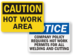 Hot Work Signs