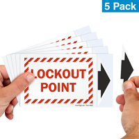 Stripped Laminated Vinyl Label