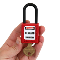 Peligro Cerrado No Quitar Label