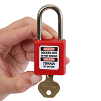 Property of Danger Padlock Label