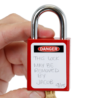 Write Your Message Here Self Laminating Label