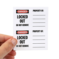 2-Sided OSHA Danger Padlock Label