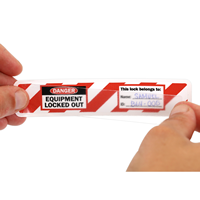 Danger Equipment Locked Out Label 