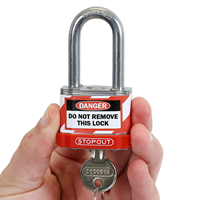 Danger Padlock Label