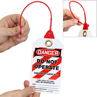 2-Sided Osha Danger Loop N Lock Tie Tag