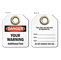 Warning And Additional Text Custom OSHA Danger Micro Tag